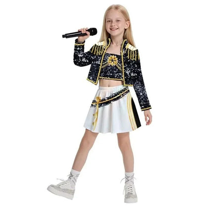 Anime Movie Kids  Cosplay Rumi Zoey Mira Cosplay Suit Clothes KPop Rumi Zoey Cosplay Costume 3D Print Costume