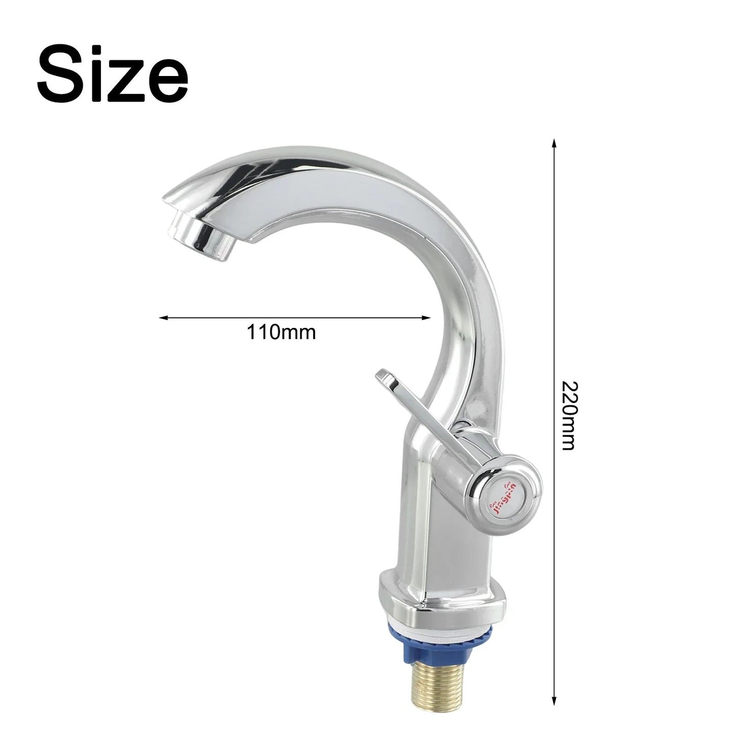 Torneira para Pia de Banheiro com Filtro de Água ABS Misturador Monocomando Furo Único Apenas Água Fria para Banheiro e Cozinha Montagem em Mesa