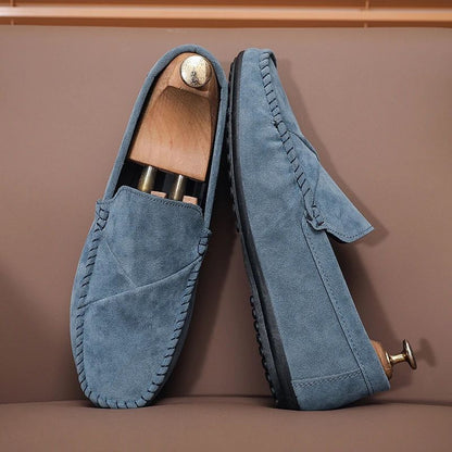 Fashion Suede Men Casual Shoes Male Lazy Shoes Breathable Comfort Slip-on Mens Driving Shoes Luxury Brand Loafers Moccasins