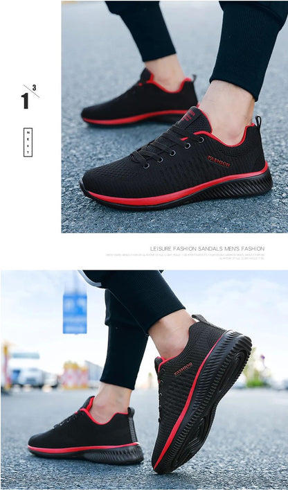 Tênis Casual Masculino e Feminino de Malha para Corrida e Caminhada, Respirável, Esportivo, Leve, para Academia e Atividades ao Ar Livre, Tamanhos 38-47