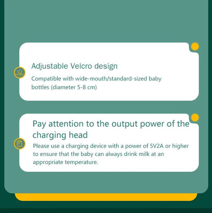 USB Baby Milk Bottle Thermal Bag Universal Digital Display Nursing Bottle Heater Portable Baby Milk Heat Keeper for Traveling