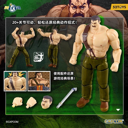 52TOYS Action Figure CAPCOM Final Fight 1PCS Colecionável Decoração de Mesa Presente Criativo para Aniversário 3.75inch/10cm