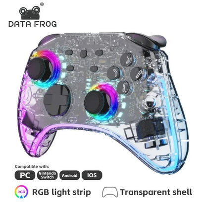 DATA FROG Transparent LED Wireless Controller For Switch Switch Lite Switch OLED Gamepad