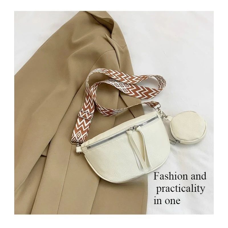 Luxury Genuine Leather Woman Chest Bag High Quality Cow Leather Women's Crossbody Bag With Small Purse Female Handbags Waist Bag