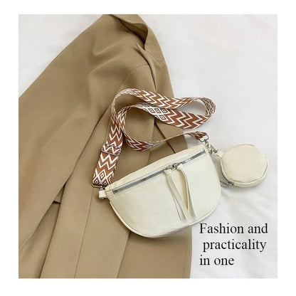 Luxury Genuine Leather Woman Chest Bag High Quality Cow Leather Women's Crossbody Bag With Small Purse Female Handbags Waist Bag