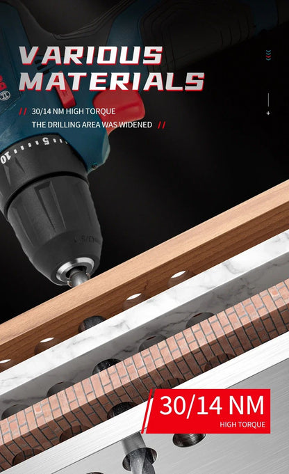 Furadeira elétrica profissional Bosch-GSB-12-V30, parafusadeira sem fio, multifuncional, para uso doméstico, chave de fenda, faça você mesmo