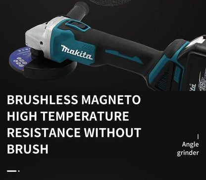 Esmerilhadeira Angular Sem Fio Makita DGA404 18V 125mm - Elétrica Recarregável Sem Escovas Para Corte de Metal/Pedra (Sem Bateria)