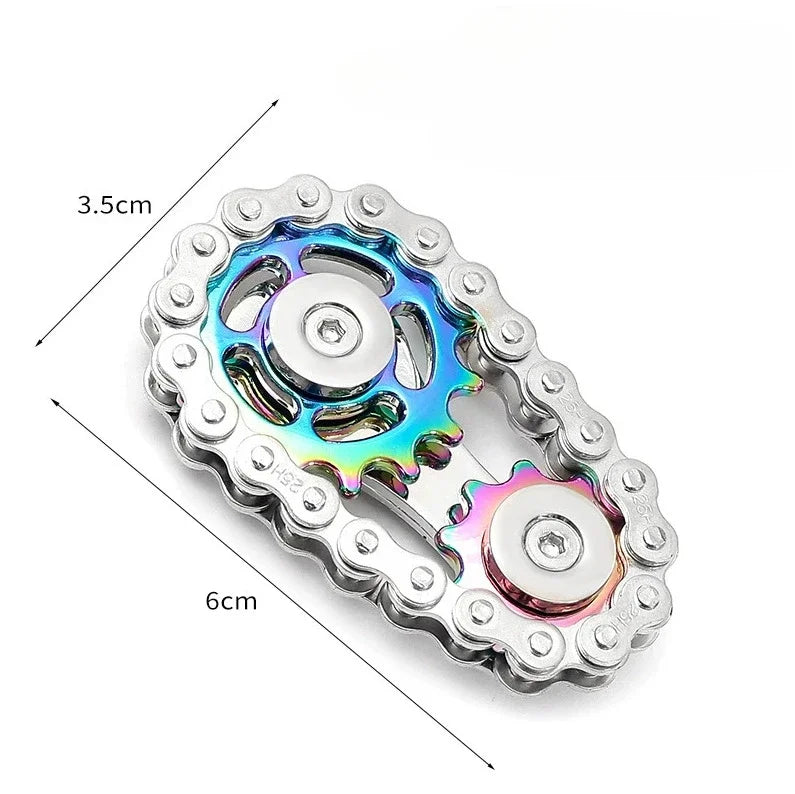 Metal Fidget Spinner Brinquedo de Escritório para Alívio do Estresse Engrenagens Girador de Mão para Adultos decoração de mesa decoração para casa Aliviar o estresse relaxar