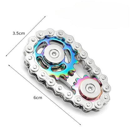 Metal Fidget Spinner Brinquedo de Escritório para Alívio do Estresse Engrenagens Girador de Mão para Adultos decoração de mesa decoração para casa Aliviar o estresse relaxar
