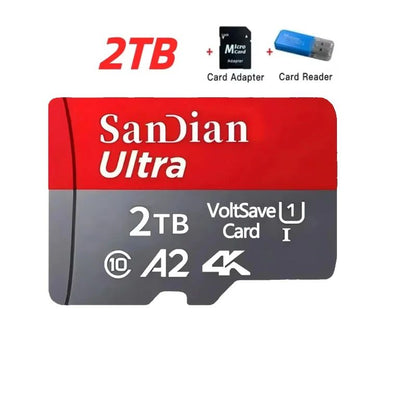 Original 128GB1TB large capacity flash memory card 512GB Class10 high-speed SD card suitable for devices such as Mac/PC/cameras·