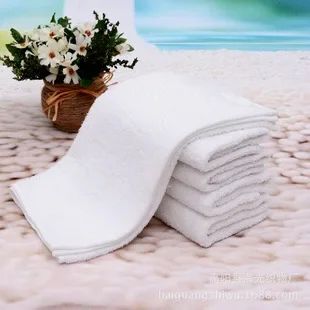 Good Quality White Cheap Face Towel Small Hand Towels Kitchen Towel Hotel Restaurant Kindergarten Towel