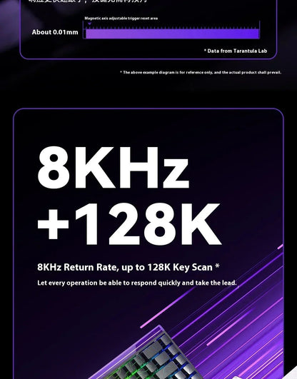 AULA Hero 68HE Magnetic Keyboard RGB Light Wired Hot Swap Esports 8K Gaming Hero68 Mechanical Keyboard Low delay PC Accessories