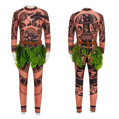 2026 Volwassen Halloween Maui Tattoo Kostuum Mannen Vrouwen Carnaval Feest Cosplay Outfits Anime Cartoon Inrollenspel Momming