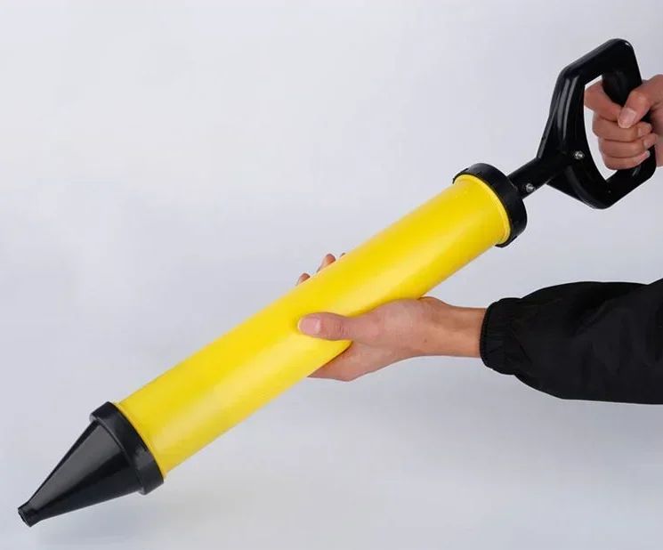 Pistola de Calafetar Profissional com 4 Bicos Ferramentas Manuais Pistola de Rejunte Bomba de Cimento para Cal Pistola de Argamassa Pulverizador de Argamassa Ferramentas de Enchimento de Rejunte