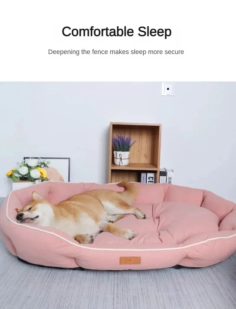 Cama de cachorro gato de inverno Cama de sofá para cães e gatos de estimação Quadrada Cama para cães de estimação Ninho de estimação grande Universal Personalizado Cama de camurça para cães Tapete