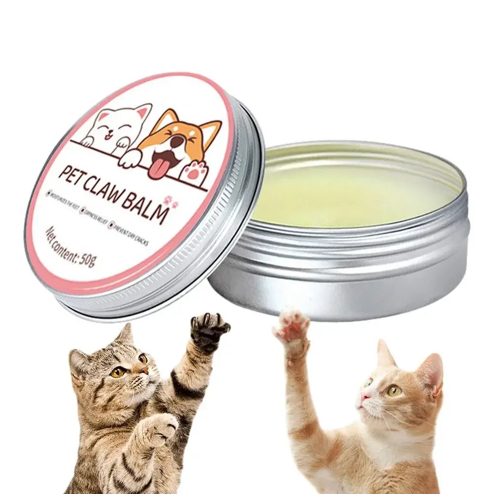 50g Creme Hidratante para Patas de Animais de Estimação Creme para Patas de Gatos Domésticos Creme para Patas de Cães Inverno Cuidados com as Patas de Gatos Hidratante para Patas de Cães