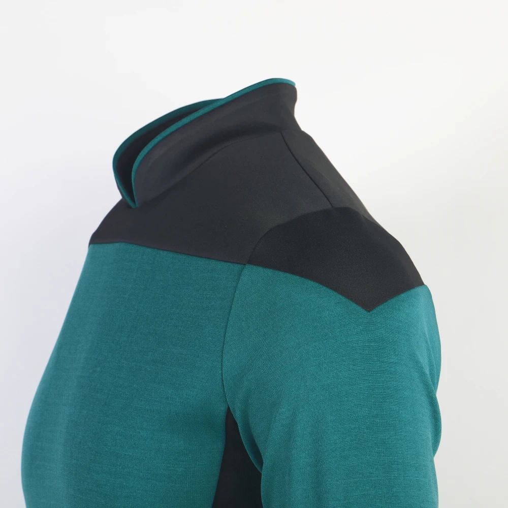 Star TNG The Next Generation Trek Red Yellow Blue Shirt Uniform Cosplay Costume For Men Coat Halloween Party Clothing