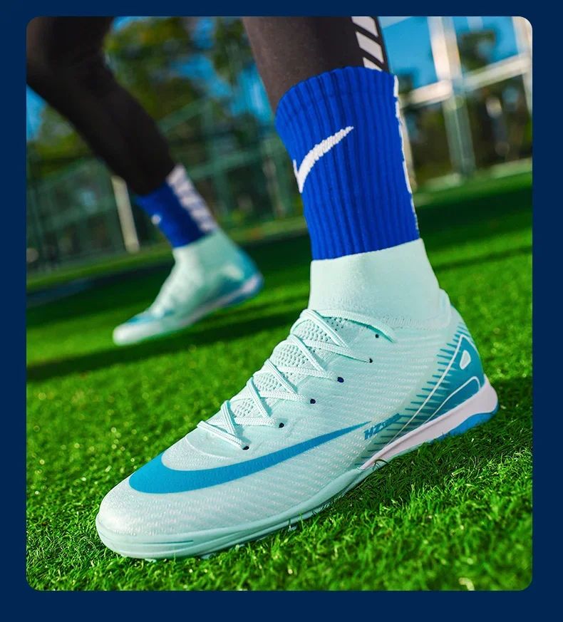 Men Soccer Shoes Society Professional Soccer Cleats Adult Fast Turf Training Football Shoes Outdoor Futsal Football Field Boots