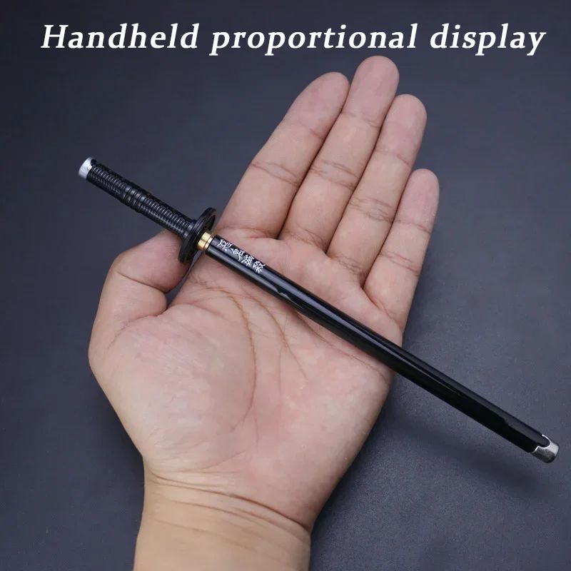 Caneta espadada de ponta de feltro de 7,5 polegadas Demon Slayer Nichirin, modelo de liga de espada, caneta katana Tanjirou, arma de anime Kimetsu No Yaiba, brinquedo Rengoku