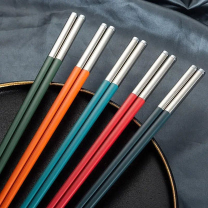 5 Pares De Liga Talheres Hashi Palitos De Sushi Reutilizáveis Ferramentas De Mesa De Cozinha Acessórios Para Casa Hashi Japonês
