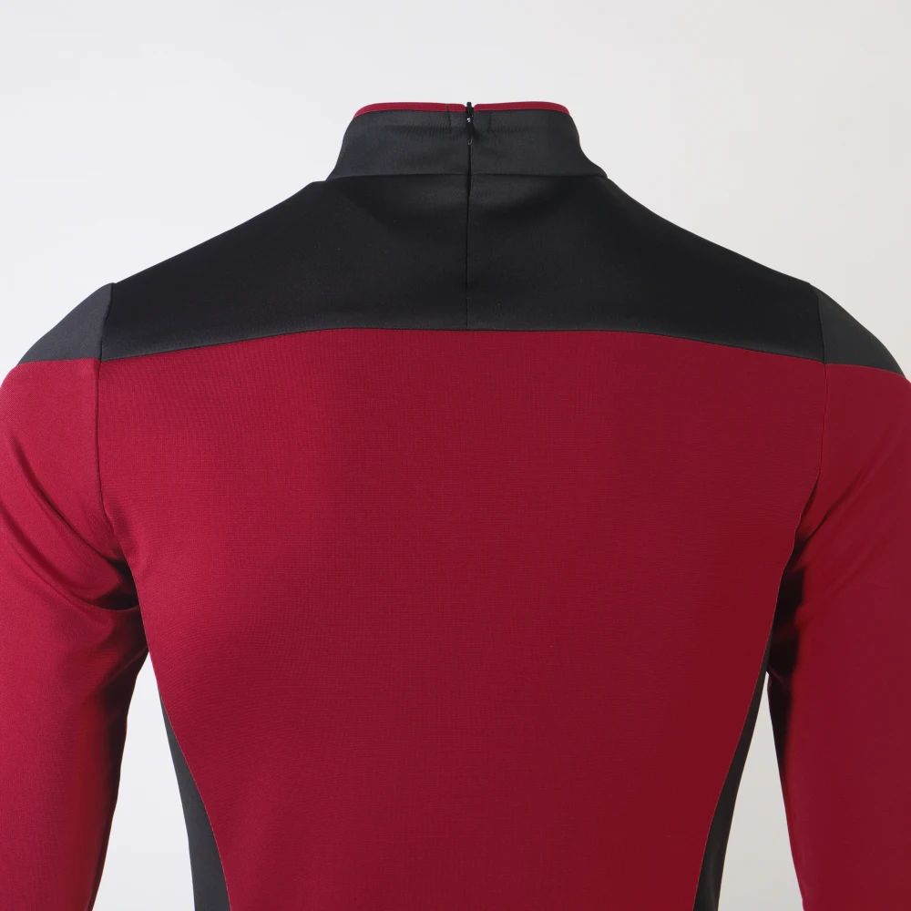 Star TNG The Next Generation Trek Red Yellow Blue Shirt Uniform Cosplay Costume For Men Coat Halloween Party Clothing