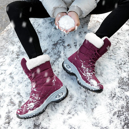 Winter Women Boots Platform Shoes Keep Warm Thigh High Snow Boots Outdoor Ladies Slip on Comfortable Waterproof Fur Femme Boots