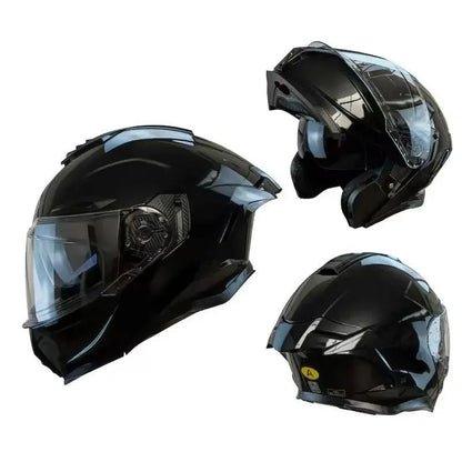 Capacete Articulado de Moto com Bluetooth Lente Dupla Off-road Capacete de Corrida Cascos para Moto Capacete de Moto Aprovado pelo DOT Para BMW