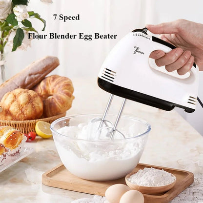 Handheld 7 Speed Automatic Electric Mixer Multi Functional for Food Egg Cream Cake Dough Mixing Baking Kitchen Home Use