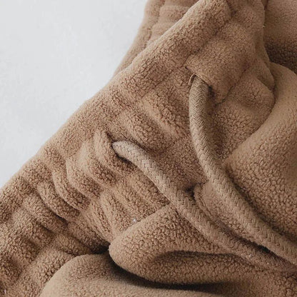 Thick Warm Fleece Lined Wide Leg Casual Sweatpants Women's Autumn Winter plus Size Cuffed Slimming Loose Fit Sport Pants