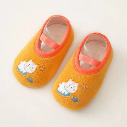 Cute Cartoon Baby Floor Socks Non-slip Soft Sole Toddler Sock Boy Girls Cotton Children's Toddler Warm Shoes Infant First Walker
