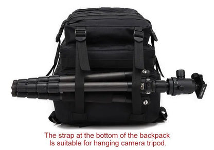 Mochila Tática Militar Exército 60L Masculina de Viagem Grande Capacidade Mochilas Masculinas Impermeáveis Esportes ao Ar Livre Bolsas Multifuncionais