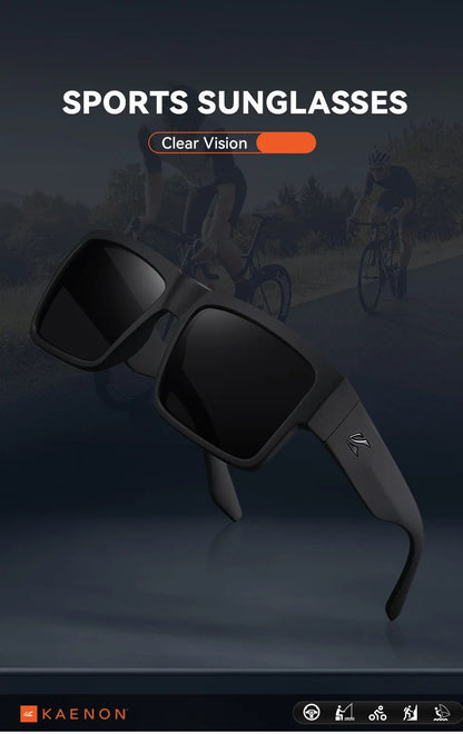 KAENON Fashion Square Versatile Polarized Sunglasses Men Women Sports Fishing Driving Sun Glasses UV400 Eyewear