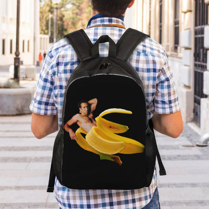 Custom Nicolas Cage Meme Laptop Backpack Women Men Basic Bookbag for College School Student Funny Bags