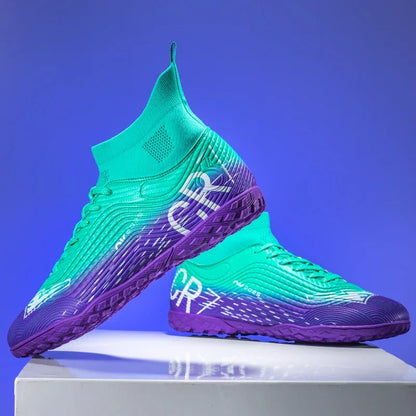 New Men Training Football Boots Ultralight Breathable Professional Soccer Shoes Soft Sport Unisex Grass Cleats Match Sneakers