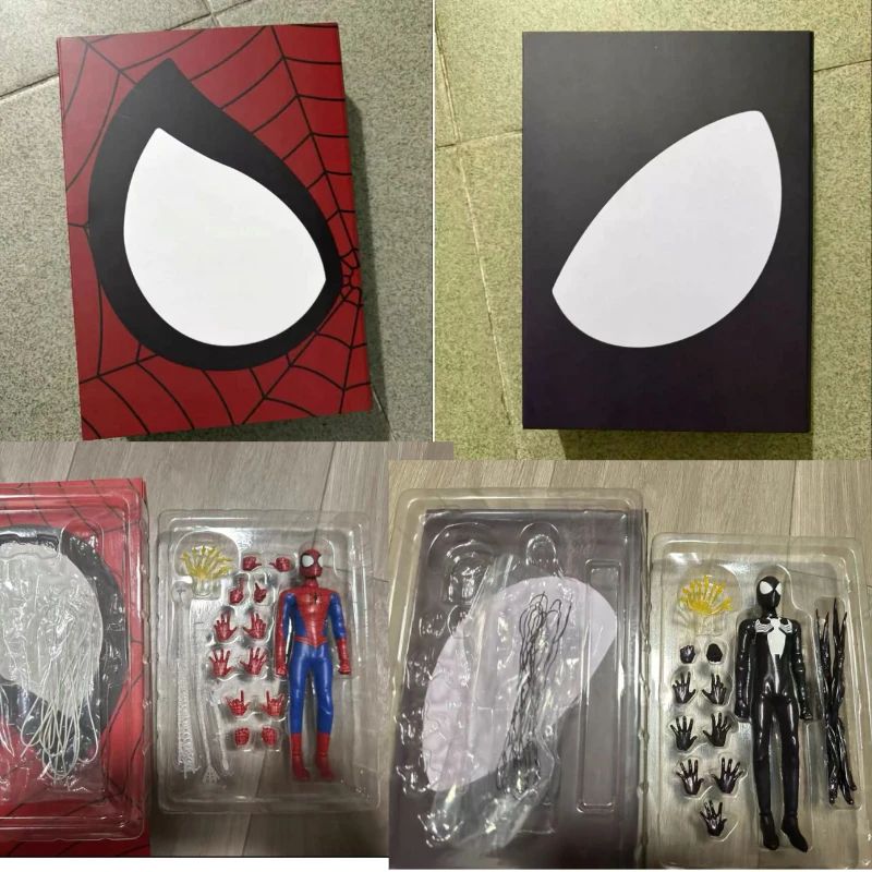 1/12 Scale Male Soldier Ultimate Netman Red /Black Spider Hero Full Set 6-inches Action Figure Model Doll Gifts Collecion