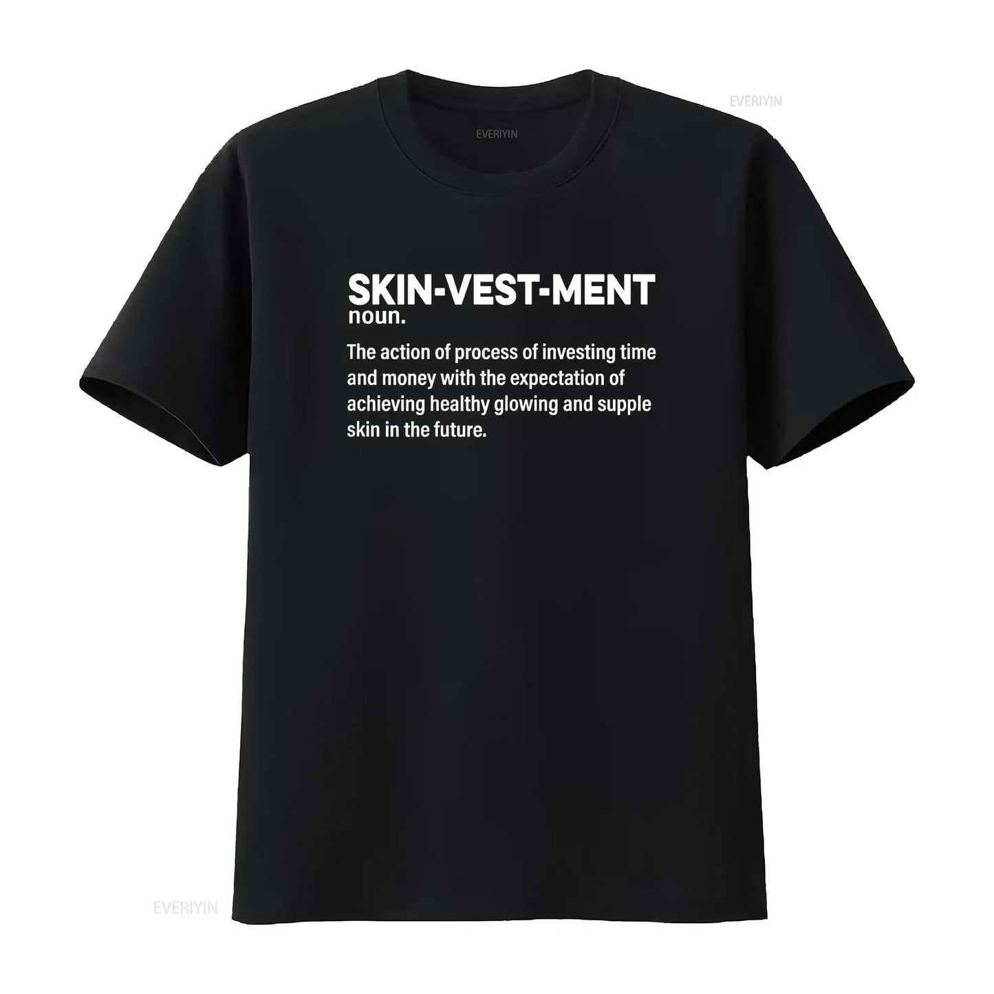 Skinvestment Skincare Definition Esthetician T Shirt vintage Washed homme graphic streetwear Soft Casual Comfortable