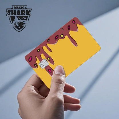 Magic Shark Sugar Daddy Meme Poke Money Funny Sticker Cover Skin Protective for Small Large Chip Credit Debit Card