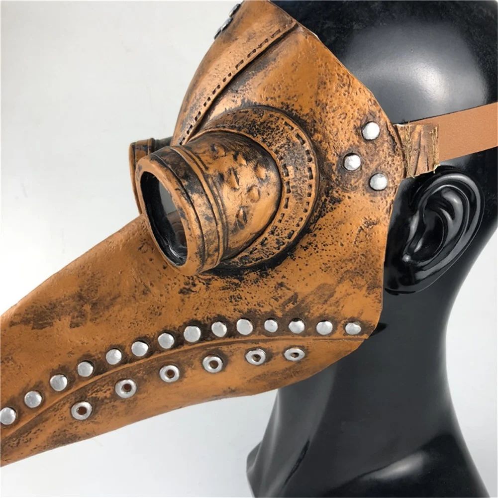 Halloween Plague Doctor Bird Mask Long Nose Beak Cosplay Steampunk Scary Latex Mask Halloween Costume Props Party Favors