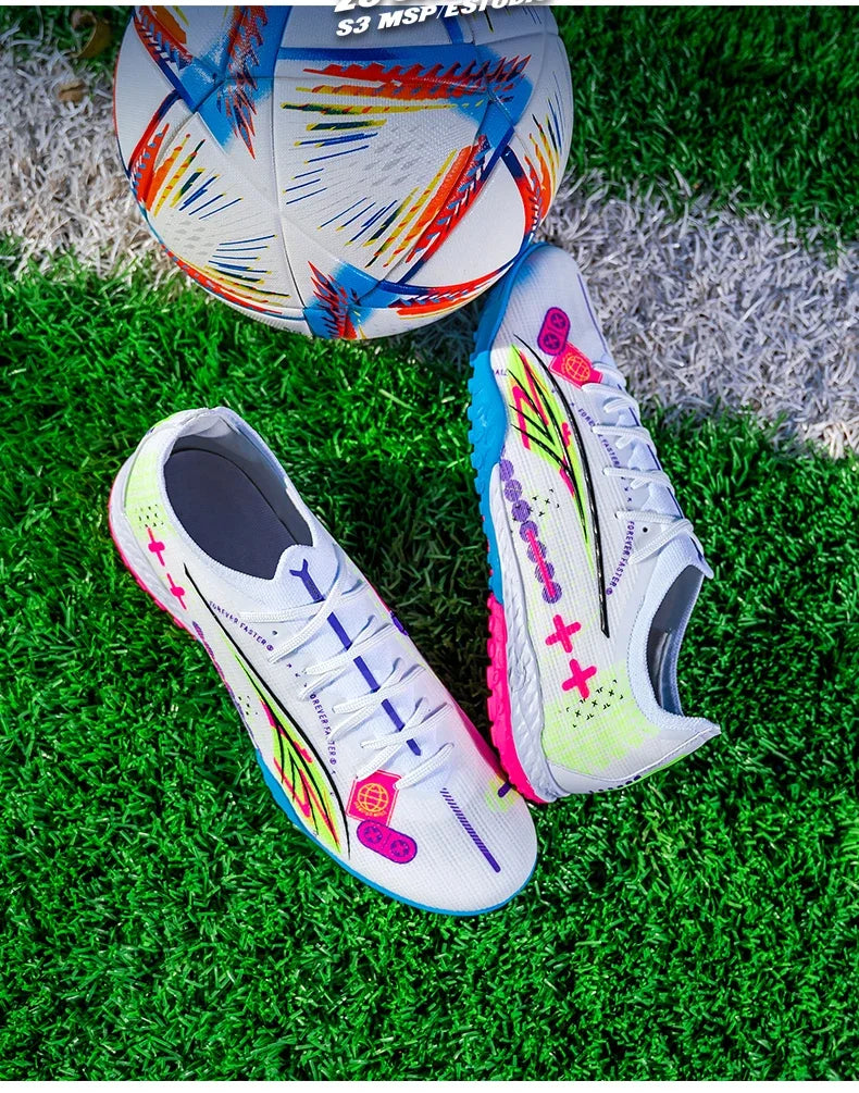 TF/AG Men Football Shoes Society Cleats Professional Soccer Shoes Original Boy Indoor Football Field Boots Sneaker Non Slip