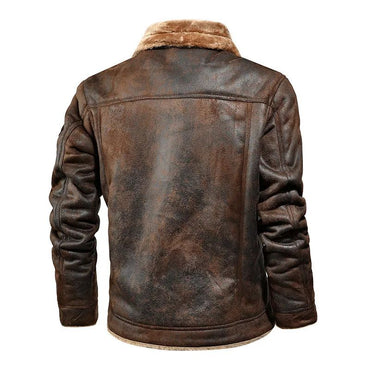 Brand Slim Genuine Leather Bomber Jacket Business Men Leather Flights Jacket Warm Pilot Coats High Quality Leather Jackets men