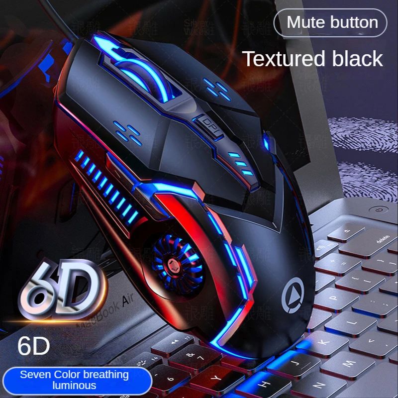 Mouse G5 Original Com Fio Luz de Fundo Alta Sensibilidade 6 Teclas Macro Programável Mouse Mecânico Gamer Para Jogos Computador Tablet PC