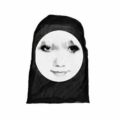 Full Face Mask for Halloween Cosplay Party Balaclava with Celebrity Face Mesh Visualized Elastic Headwear Christmas Gifts
