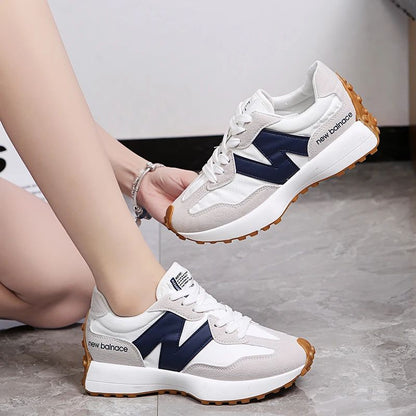 Tênis Feminino Casual Moda Respirável Caminhada Chato Tênis Feminino 2025 Academia Vulcanizado Branco Calçado Feminino