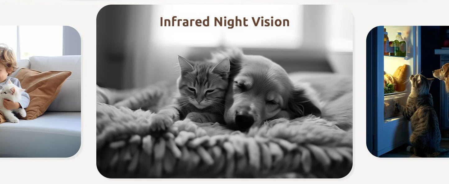 Blurams Indoor Security Camera 2K, Home Security Camera for Dog/Elder, Security Camera with One-Touch Call Update A31S-2pc