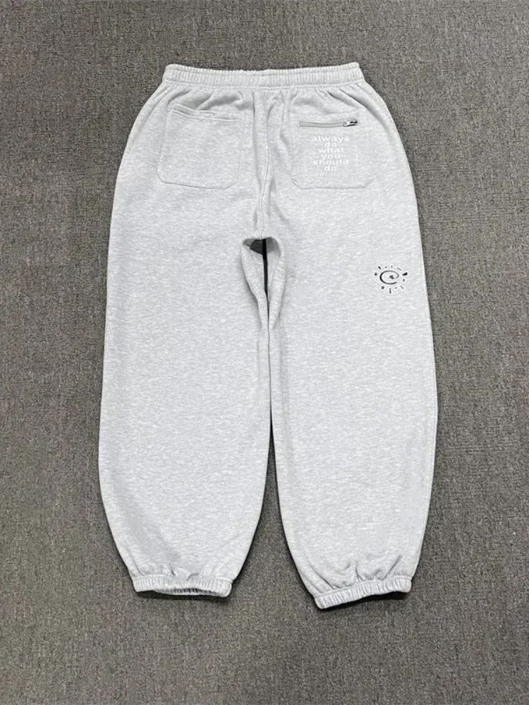 Vintage Graphic Print Streetwear Men Pants Fashion Hip Hop Joggers Men Clothing Casual Loose Buckle Feet Sweatpants Trousers