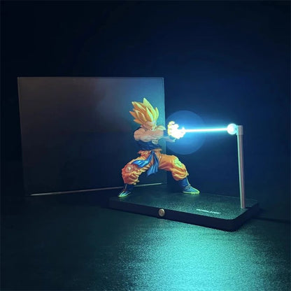 Anime Son Goku Kamehameha Night Light Figures Desktop Touch Control Lamp Rechargeable Night Lamp Figures with Cotton