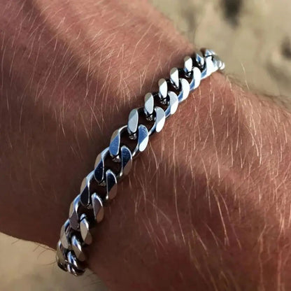 Nova Pulseira Masculina Corrente Cubana Moderna 3mm 5mm 7mm Clássica de Aço Inoxidável Para Homens Mulheres Joia Festa Presente