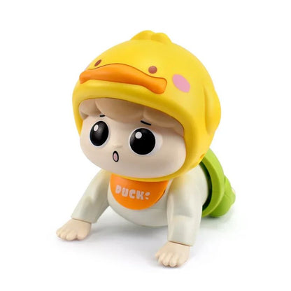 1PC Crawling Doll Baby Toy with Music, Aged 0-1, Learning Crawling Guidance and Head Up Training