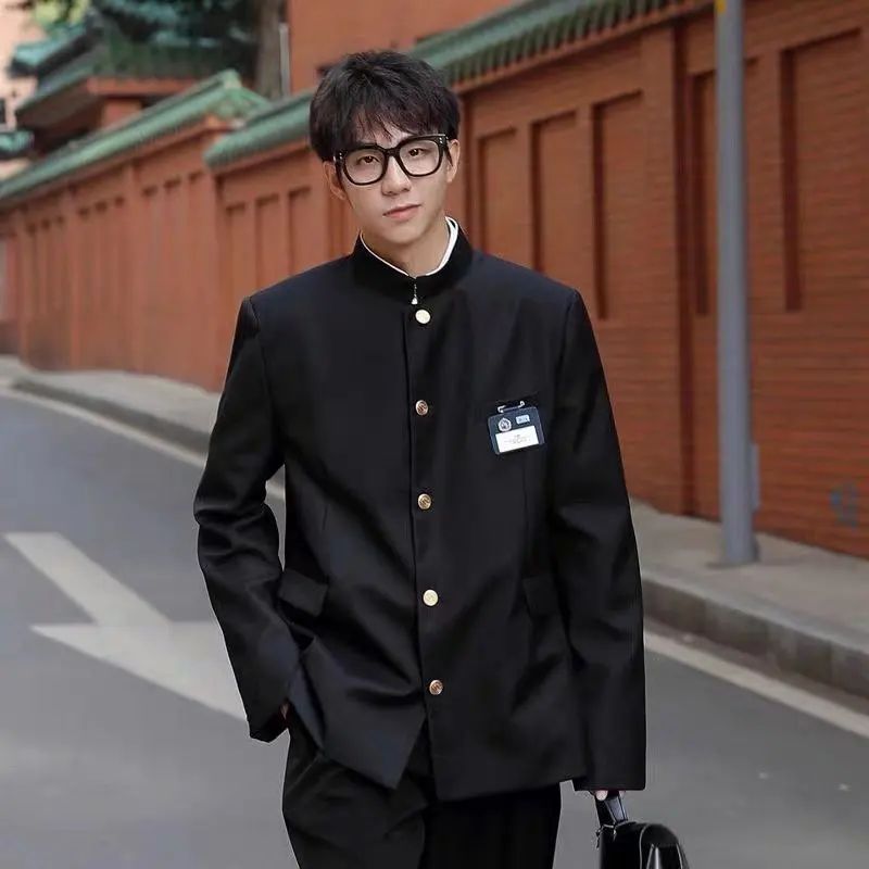 Japanese Style School Uniform Dk Blazers Men's Western-style Suit Streetwear High Coolness Fashion Matching Explosion Streetsuit