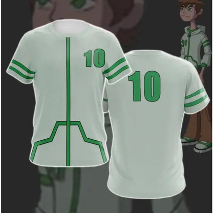 Anime Omnitrix Ben10 Cosplay T-Shirts 3D Ben Tennyson Print Kids Cartoon Tee Summer Men Women Harajuku Short Sleeve Top